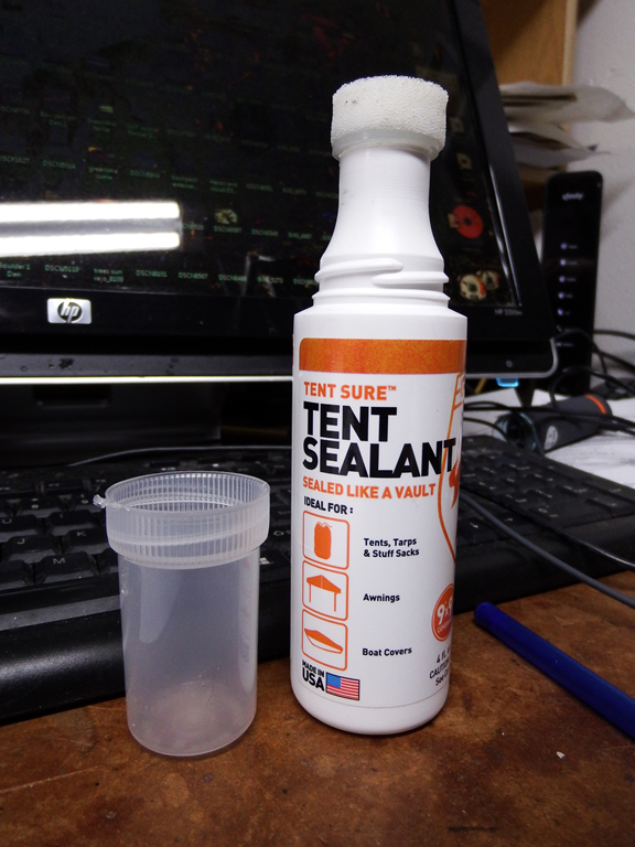 Tent sure tent clearance sealant